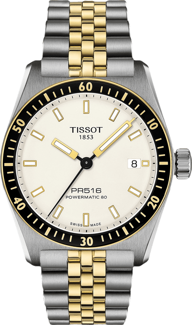 Men's Swiss Automatic PR516 Powermatic 80 Two-Tone Stainless Steel Bracelet Watch 38mm