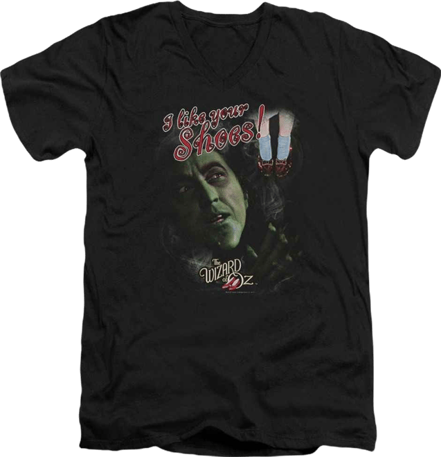 Mens I Like Your Shoes Short Sleeve Adult V Neck Premium Cotton Tee / T-Shirt