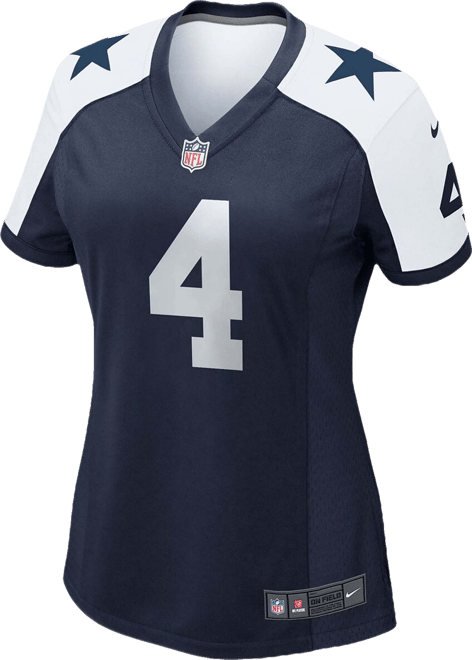 Women's Dak Prescott White Dallas Cowboys Alternate Game Jersey