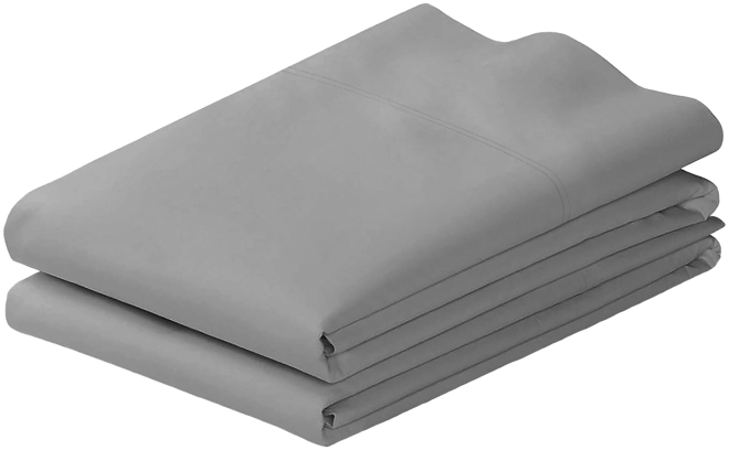 Luxury 800 Thread Count 2 Standard Pillowcases, 100% Cotton Sateen, Soft, Smooth & Thick, Fits Standard & Queen Size Pillows by