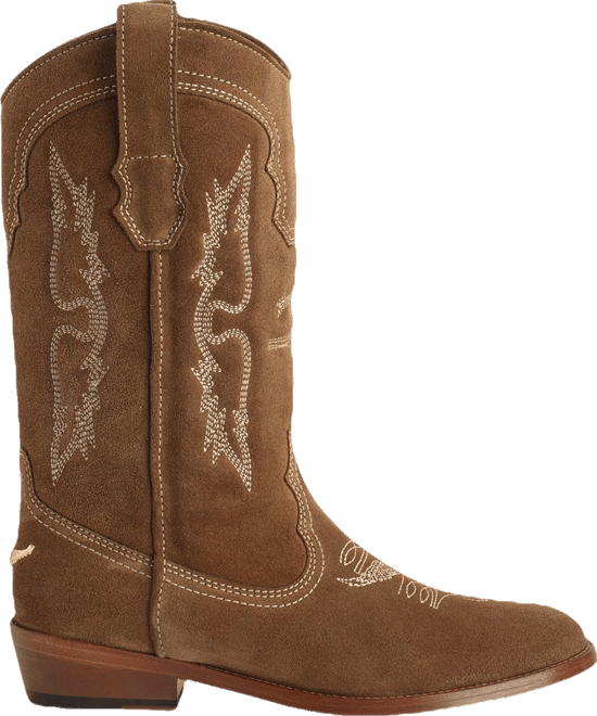 Zadig & Voltaire Women's Tex Almond Toe Western Boots