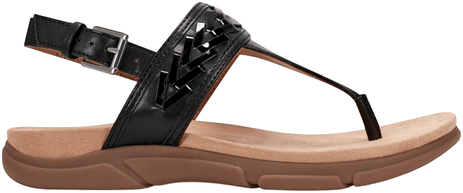 Women's Monte Woven T-Strap Flat Sandals