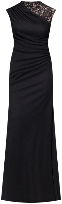 betsy & adam ruched lace sheath dress Betsy & Adam Women's Ruched Lace Sleeve Gown