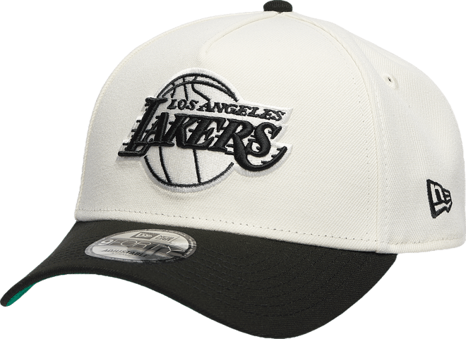 New Era Lakers Team 9FORTY A-Frame Chrome Cap - Men's | Champs Sports