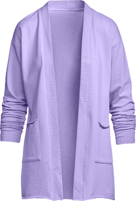 Cotton Comfort Pocket Cardigan - Lavender | Boston Proper