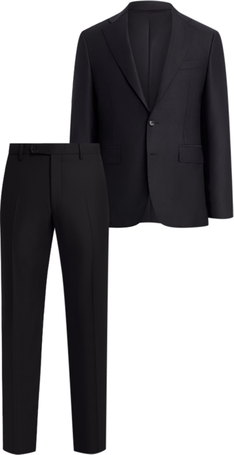 Canali Capri Black Textured Solid Slim Fit Suit | Bloomingdale's Men