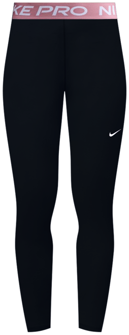 Nike Pro Women's Mid-Rise Mesh-Paneled Leggings