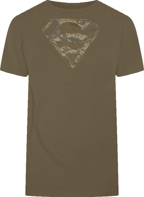 Mens Army Camo Shield Short Sleeve Adult Tee / T-Shirt