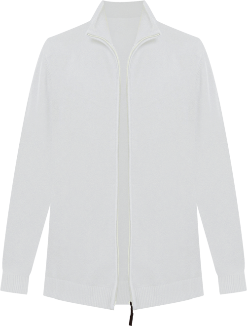 Men's Full Zip Mock Neck Sweater