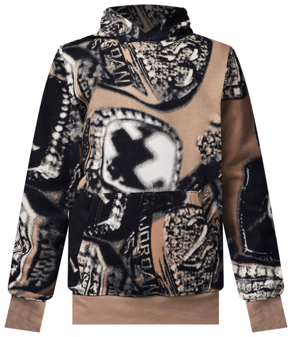 Jordan MVP Big Kids' Fleece Printed Pullover Hoodie