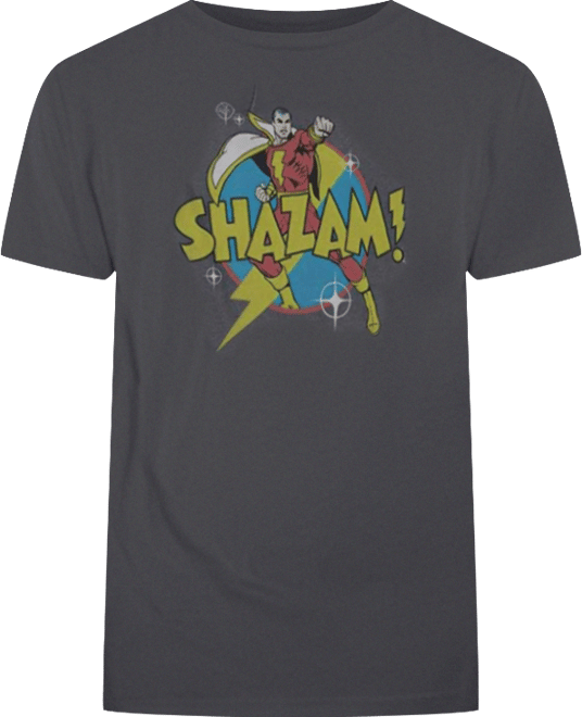 Men's Dc Comics Shazam Power Bolt Short Sleeve Adult Tee / T-Shirt