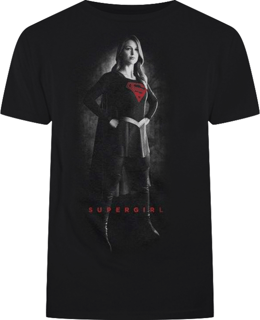 Supergirl Mens Noir Short Sleeve Adult Tee T-Shirt Macy's