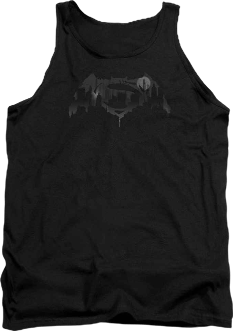 Mens Cityscape Logo Adult Tank Top