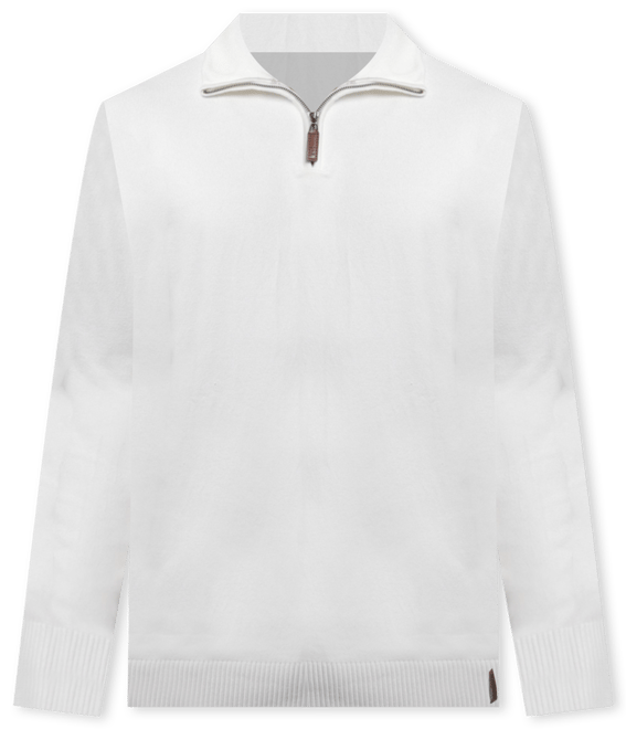 Men's Quarter Zip Mock Neck Sweater