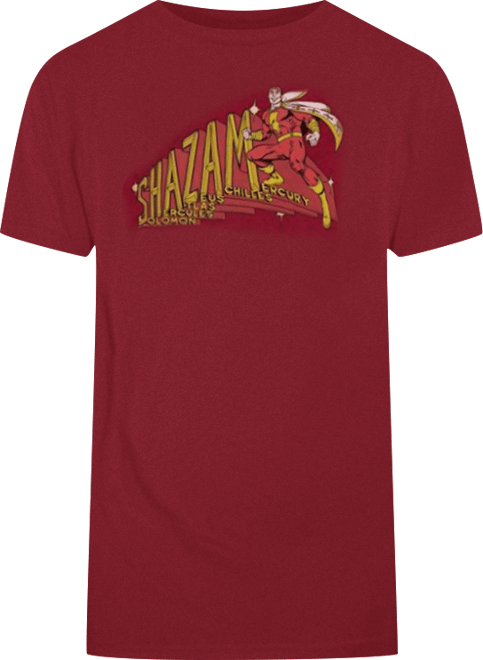 Mens Dc Comics Shazam Shazam Short Sleeve Adult Tee / T-Shirt