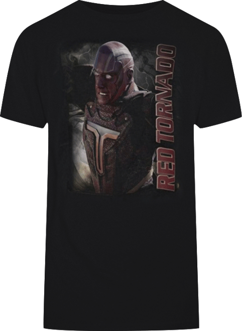 Mens Red Tornado Short Sleeve Adult Tee / T-Shirt