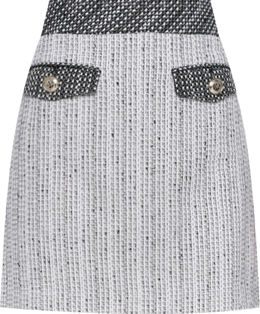 Women's Two-Tone Tweed Skirt