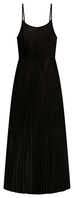 Women's Pleated Sleeveless Midi Dress