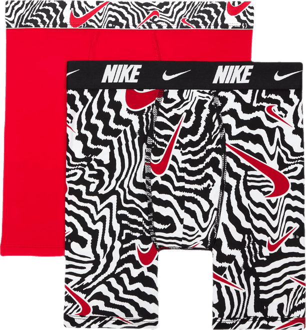 Nike Dri-FIT Big Kids' Printed Long Boxer Briefs (2-Pack)
