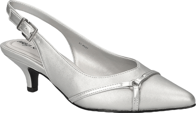 Easy Street Feena Womens Pointed Closed Toe Kitten Heel Pumps