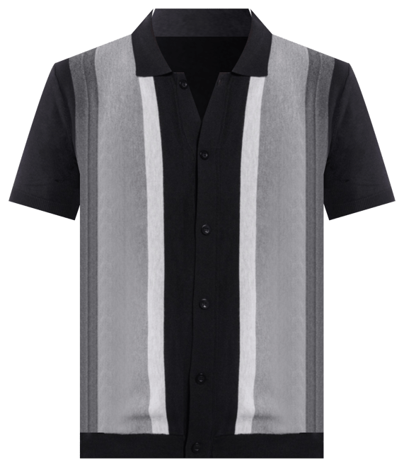 Men's Stripe Polo Sweater