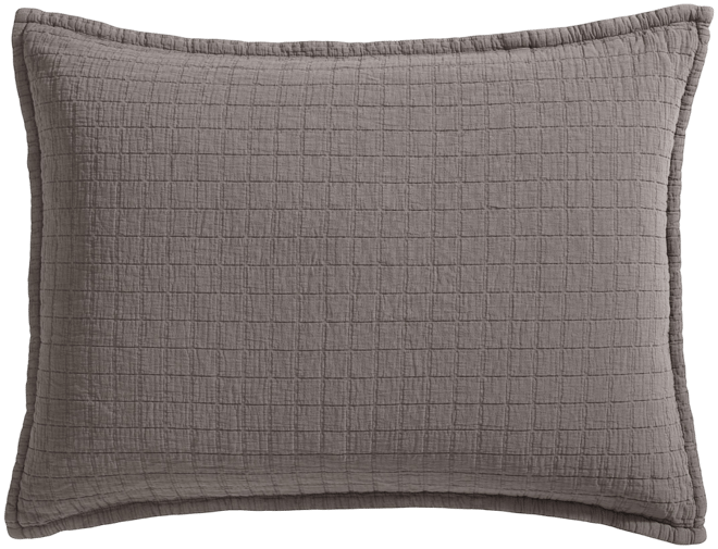 Closeout!  Essential Garment Washed Cotton Jacquard Sham, King