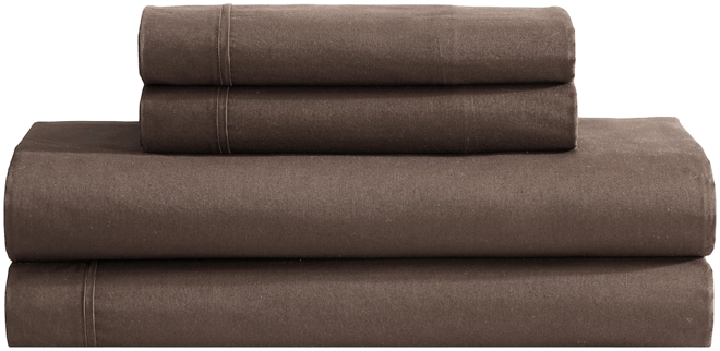 Closeout!  Washed Cotton Percale 4-Pc. Sheet Set, Queen