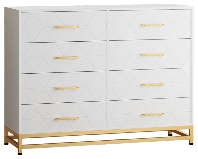 8 Drawer Dresser for Bedroom with Deep Drawers