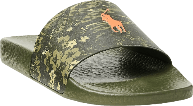 【POLO RALPH LAUREN】風景プリントの花柄スライド Scenic-Print Floral Slide