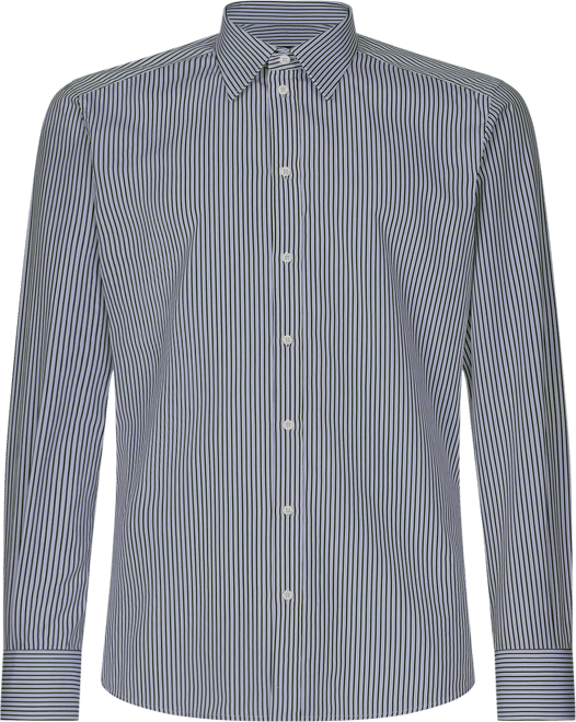 Men's Slim-Fit Stripe Dress Shirt