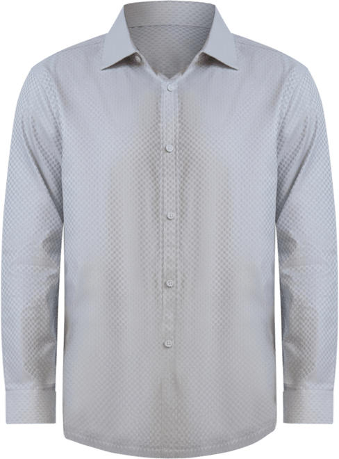Men's Slim-Fit Textured Dobby Dress Shirt