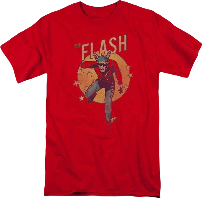 Dc  Mens Dc Comics  Circle & Stars Short Sleeve Adult Tee / T-Shirt