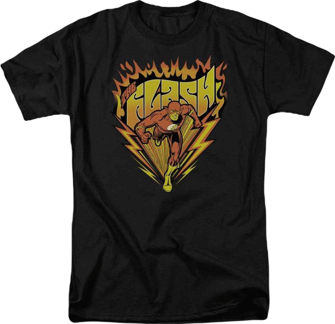 Dc  Mens Dc Comics  Blazing Speed Short Sleeve Adult Tee / T-Shirt