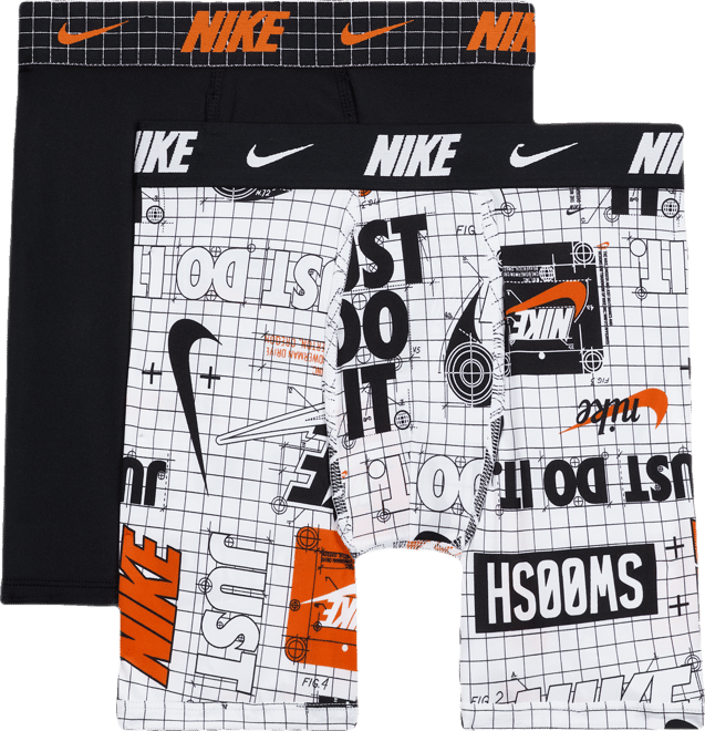 Nike Dri-FIT Big Kids' Printed Long Boxer Briefs (2-Pack)