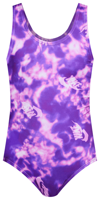 Natación Nike Traje de baño de una pieza con diseño de espalda en U para niñas talla grande