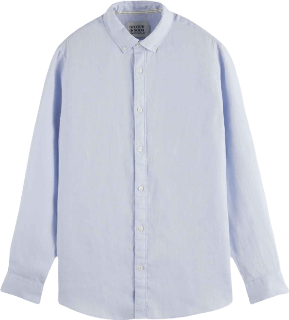 Men's Long Sleeve Linen Shirt
