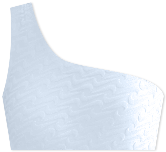 Nike Swim Swoosh Link Women's Terry Asymmetrical Bikini Top