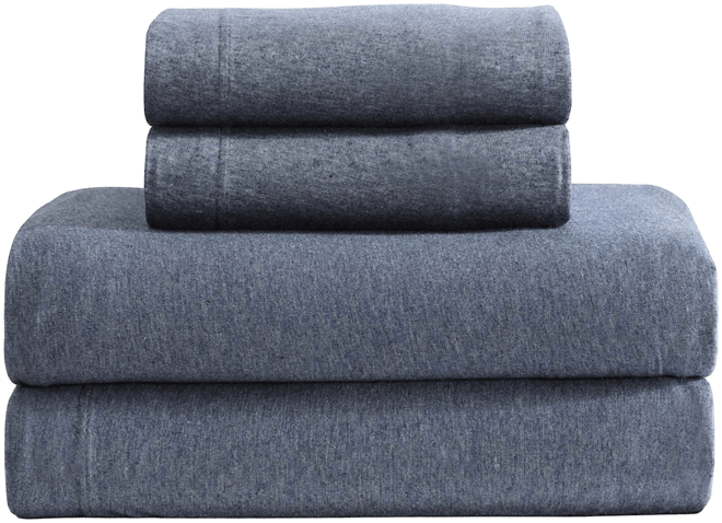 Modern Cotton Melange Tencel Jersey 4-Pc. Sheet Set, Queen