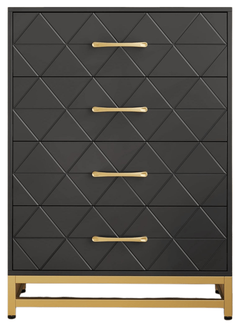 Dresser for Bedroom with 4 Drawer Dresser