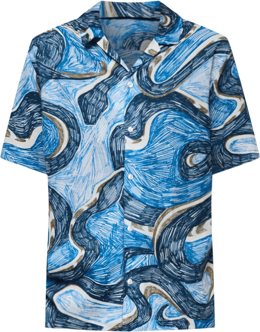 Men's Regular-Fit Printed Shirt