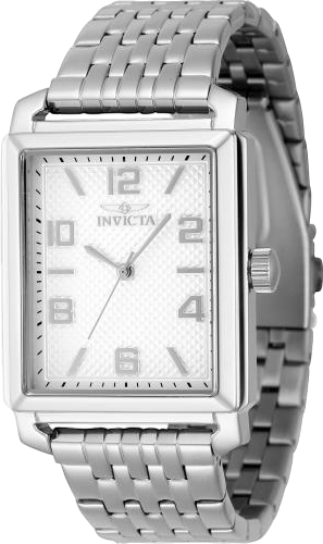 Men's 46634 Vintage Quartz 3 Hand Silver Dial Watch