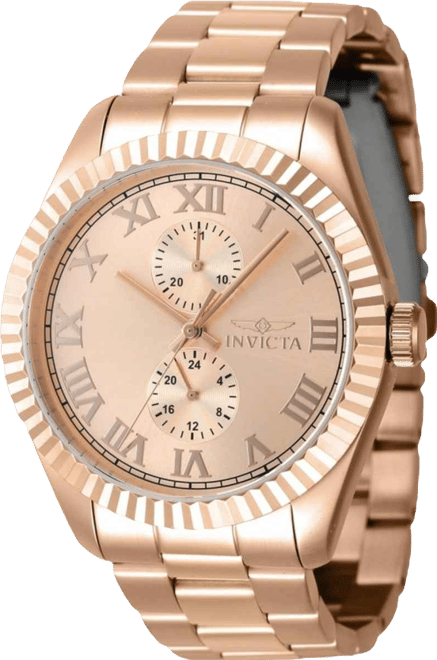 Men's 47433 Specialty Quartz Multifunction Rose Gold Dial Watch