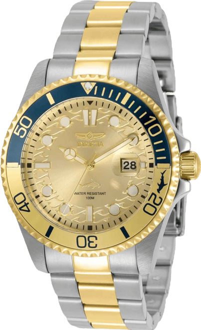 Men's 30948 Pro Diver Quartz 3 Hand Gold Dial Watch