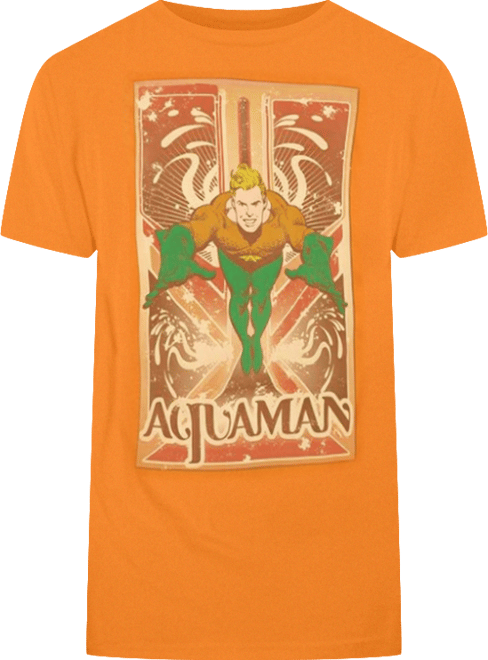 Mens Dc Comics Aquaman Aquaman Short Sleeve Adult Tee / T-Shirt
