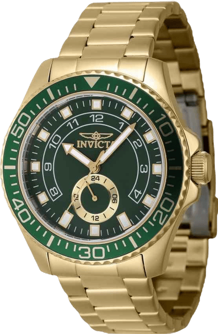 Men's 47132 Pro Diver Quartz Multifunction Green Dial Watch