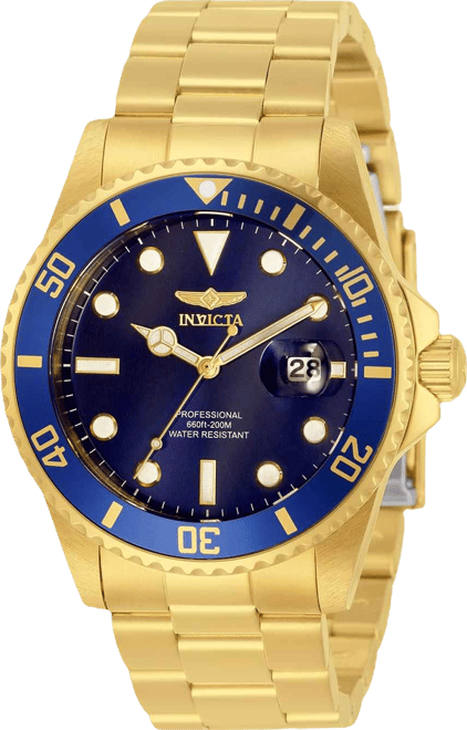 Men's 33270 Pro Diver Quartz 3 Hand Blue Dial Watch