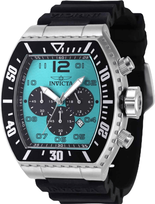 Men's 47285 Pro Diver Quartz Chronograph Black, Turquoise Dial Watch