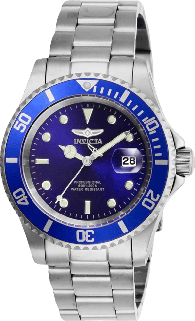 Men's 26971 Pro Diver Quartz 3 Hand Blue Dial Watch