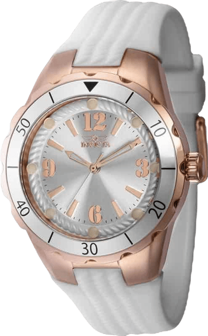 Women's 40311 Angel Quartz 3 Hand Silver Dial Watch