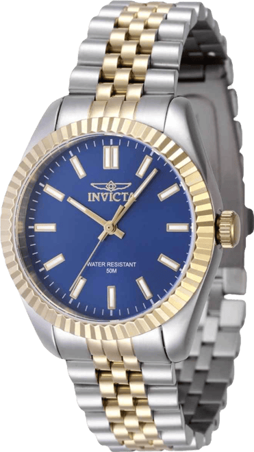 Women's 47502 Specialty Quartz 3 Hand Blue Dial Watch